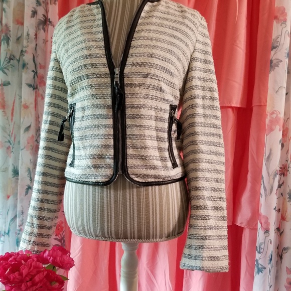 🌻🌺🌻AMERICAN EAGLE KNIT ZIP UP BLAZER JACKET!! - Picture 2 of 7